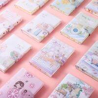 1pc Cute Mini Notepad Lovely Cartoon Journal Diary Small Portable Waterproof Cover Scrapbook Journal for Kid Student Accessories Note Books Pads