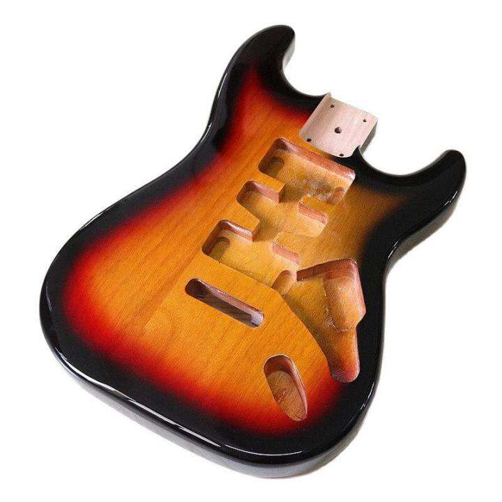 Poplar Wood ST Electric Guitar Body Sunburst Color Guitar Body