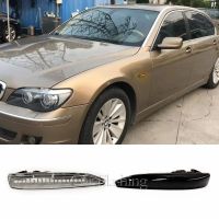 2ชิ้นสำหรับ BMW 7ซีรีส์ E65 E67 E66 E68 2001-2008เครื่องหมายไฟ LED ด้านข้างรถยนต์ไฟแสดงสถานะการไหลแบบไดนามิกสัญญาณไฟ