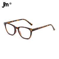 JM Vintage Square Reading Glasses Spring Hinge Women Men Magnifier Presbyopic Diopter