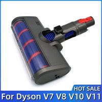 ไฟฟ้าคู่ขนานชิ้นส่วนหัวแปรงถูพื้นและเครื่องมือสำหรับ Dyson V7 V8 V10 V11เครื่องดูดฝุ่นเครื่องกวาดพื้นนุ่มลูกกลิ้งขัดเท้าอุปกรณ์เสริมเครื่องดูดฝุ่นแปรงถูพื้น