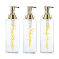 ☬◆ 3Pcs Waterproof Shampoo Conditioner Bodywash Bottle Labels for Bottle Decal Vinyl Farmhouse Bathroom Labels Shower Room Decor