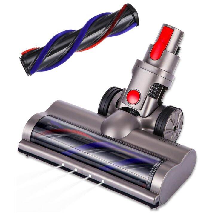 Turbo Electric Motorized Brush for Dyson V7 V8 V10 V11 V15 Brush Cleaner Head with LED Light for