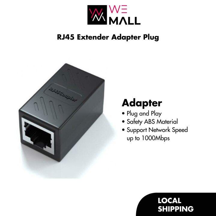 RJ45 Coupler Connector Cable Extender Adapter Plug And Play