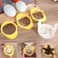 Egg Slicer Heavy Duty Stainless Steel Egg Slicer Cutter for Hard Boiled Eggs 3 In 1 Multipurpose Egg Cutter Reusable Mini Manual