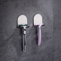 【cw】 Shaving Holder Shaver amp;towel Plug Shelf Adhesive Storage Hats Robe