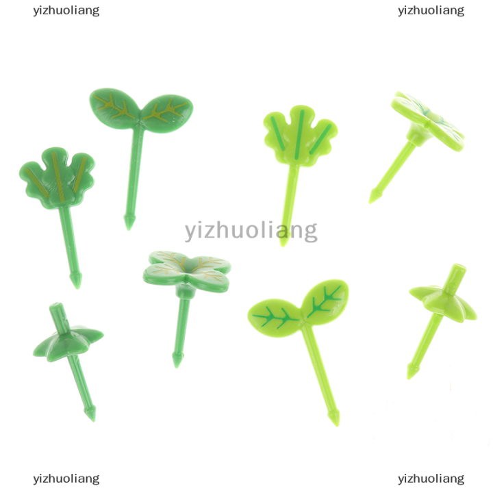 yizhuoliang-8ชิ้นผลไม้-vork-tandenstoker-bladeren-salade-มินิเค้กขนาดเล็กของ-vork-สำหรับเด็ก