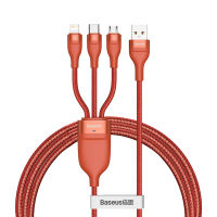 Baseus 3 in 1 USB Type C Cable for iPhone 11 Pro Phone Charger 5A Fast Charging Data Cable for Xiaomi Samsung Micro USB C Cable