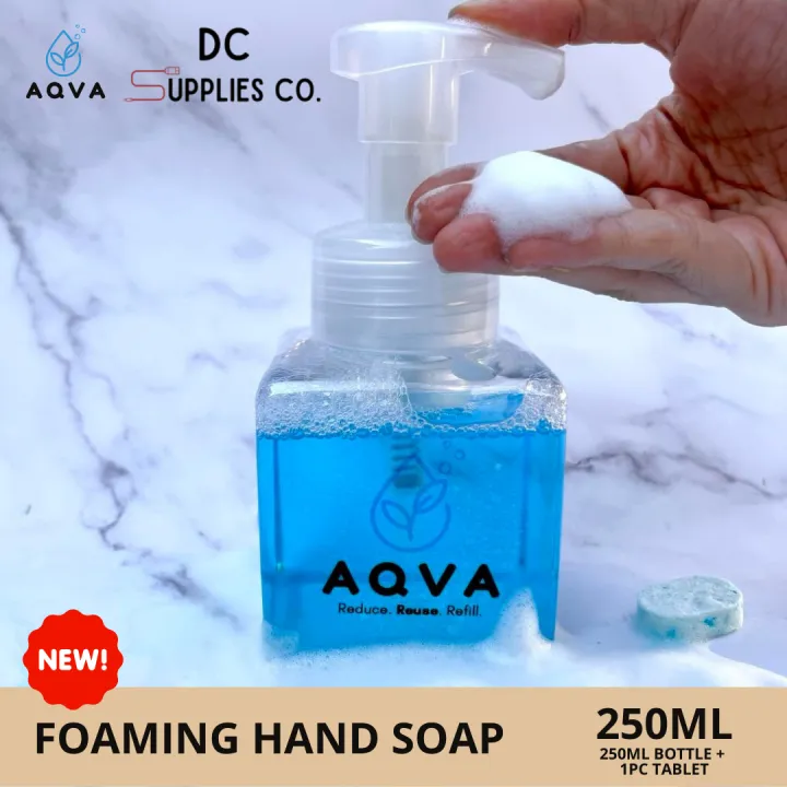 Foaming Hand Wash Starter Kit (1pc Hand Washing Tablet + 250ml Foaming