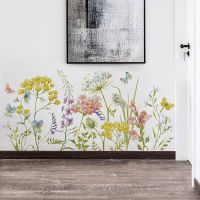 Hand Painted Dandelion Flowers for Living room Bedroom Wall Decor Furniture Decorative Decals Plant Wall stickers Art Murals DIY Wall Stickers  Decals