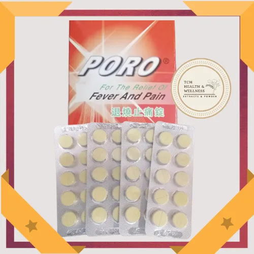 PARACETAMOL PORO 500MG 1 X 10's (UBAT DEMAM DEWASA) 退烧止痛  Lazada