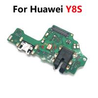 บอร์ดเชื่อมต่อพอร์ตแท่นชาร์จ USB สำหรับ Huawei Y8S / Y9S USB แผงสำหรับชาร์จสายเคเบิลยืดหยุ่นอะไหล่ LPX3762