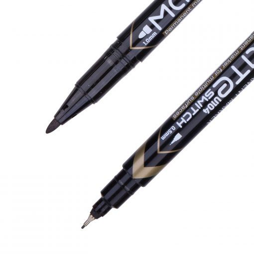 ปากกาเขียนซีดี-2-หัว-ปากกามาร์คเกอร์-no-u104-deli