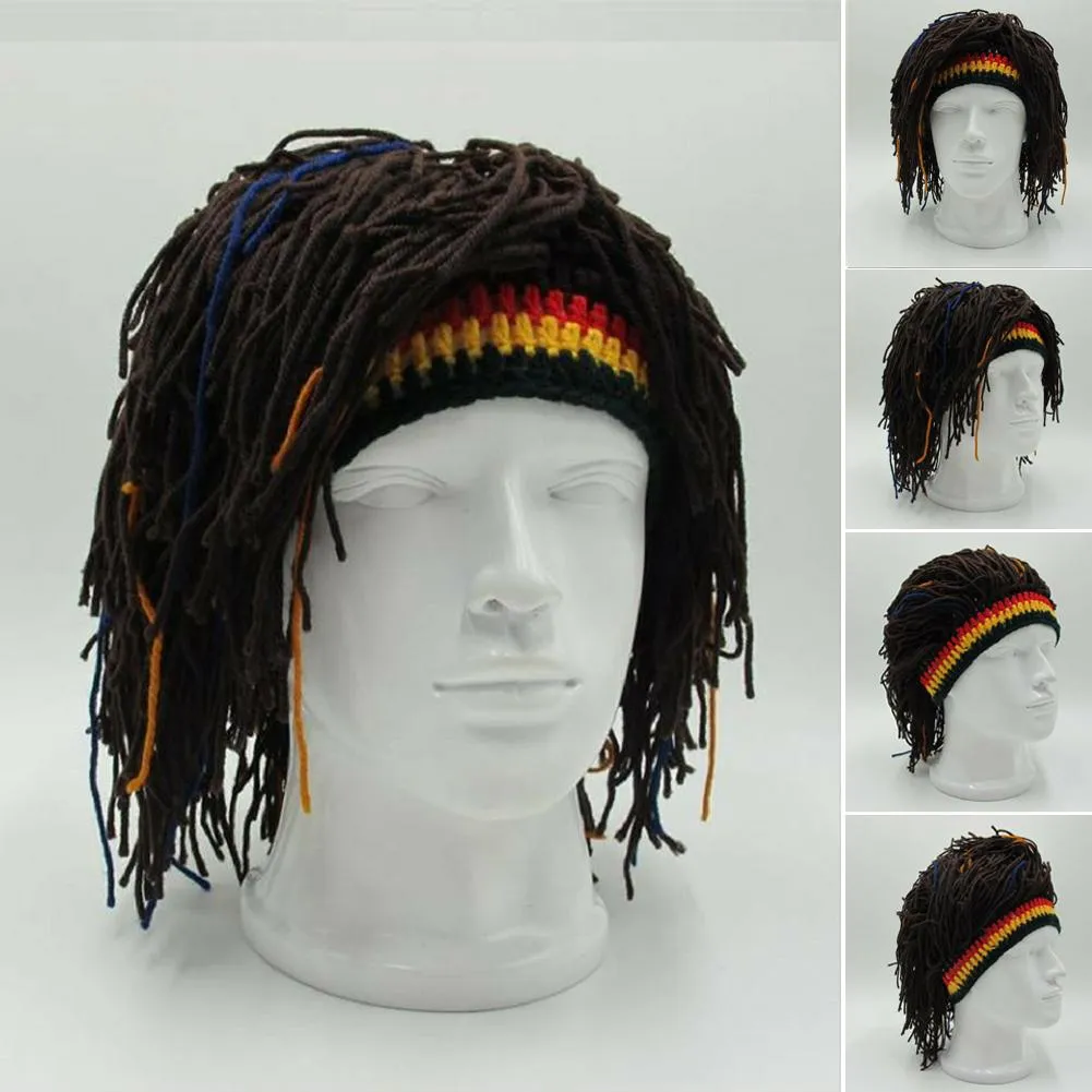 New Arrival 1Pc Bob Marley Reggae Jamaican Rasta Hat Dreadlocks Wig  Caribbean Beret Cap Beret Dress Apparel Accessories Fashion Style New |  Lazada
