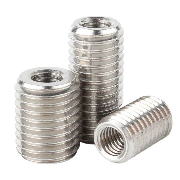 2-5pcs-inside-outside-thread-adapter-screw-nuts-insert-sleeve-converter-nut-coupler-m2-m3-m4-m5-m6-m12-m20-304-stainless-steel-nails-screws-fastene