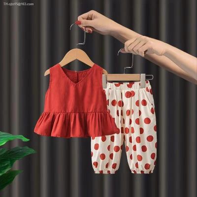 Which suits the new 2022 female baby girls summer two-piece girl brim fashionable childrens recreational wear