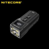 NITECORE ไฟฉาย T4K XP-L2 V6 4000ลูเมน Quad-Core อัจฉริยะไฟฉาย LED แบบชาร์จได้ไฟฉายห้อยพวงกุญแจใช้การชาร์จ USB-C