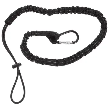 Carabiner Lanyard Retractable Safety Rope Telescopic Elastic