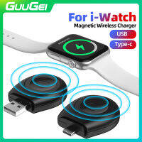 GUUGEI USB แบบพกพาขนาดเล็ก/ประเภทที่ชาร์จแบบไร้สายแม่เหล็กสำหรับนาฬิกา A-Pple 8 7 6 5 4 SE 3 2แท่นชาร์จ USB สำหรับ A-Pple I-Watch