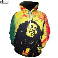 HX นักร้อง Reggae Creator บ๊อบมาร์ลีย์พิมพ์ 3D Hoodie ผู้หญิงผู้ชายผู้หญิงกีฬา Pullover แฟชั่นสบาย ๆ Hoodie ส่งตรง