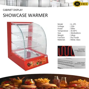 Basic Customization Food Warmer Showcase/Curved Glass Warming