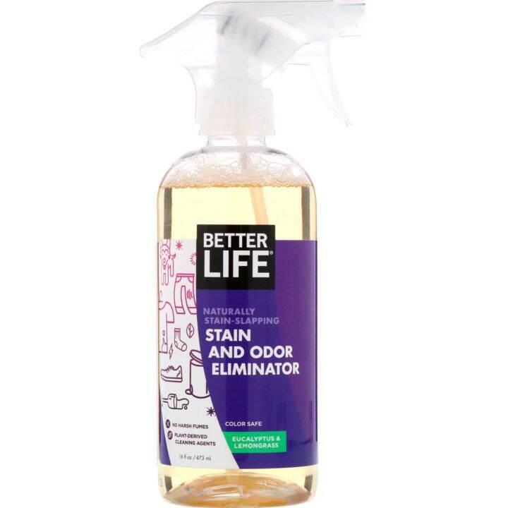 Better Life, Stain and Odor Eliminator, Eucalyptus & Lemongrass, 16 fl