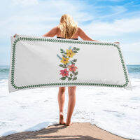 Red Yellow Plant Flower Leaf Clematis Bath Towel For s Home Essentials Summer Swimming Beach Towel Quickly Dry Face Towel