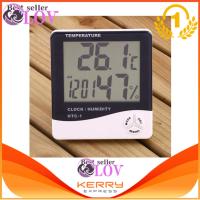 Mini Digital LCD Temperature Humidity Meter Clock Indoor Hygrometer Thermometer 10.2*9.3*2.1cm