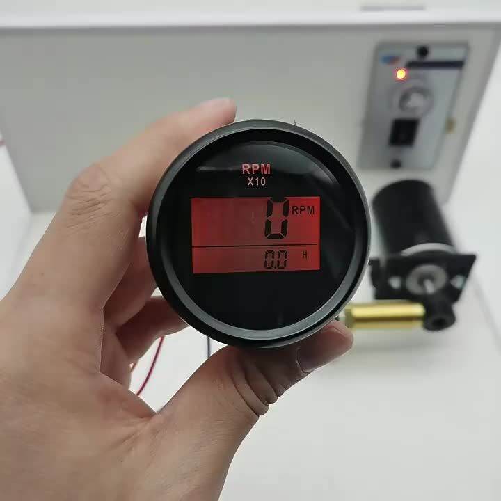 HD Digital 52mm Tachometer 09990 RPM Meter For Diesel Motor Engine
