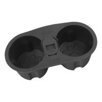 Cup Holder Insert 2 Holes Black Anti-Slip Automobile Bottle Stand Water Drink Organizer For Model Y Cup Fixer Drink Holder Auto Interior Accessories proficient