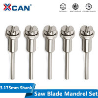 Xcan แกนใบเลื่อย5ชิ้น3.175mm 1/8 ก้านเชื่อมก้านต่อจานตัดสำหรับ Dremel เครื่องมือพลังหมุนเครื่องประดับ