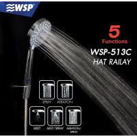 ( Pro+++ ) สุดคุ้ม WSP ชุดหัวฝักบัว (HAT RAILAY) หัวปรับ 5 ระดับ พร้อมสาย รุ่น WSP-513C ราคาคุ้มค่า ฝักบัว ฝักบัว แรง ดัน สูง ฝักบัว อาบ น้ำ ฝักบัว rain shower