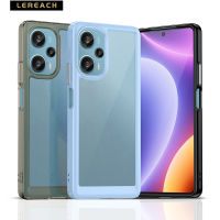 Lereach เคสโทรศัพท์ครอบฮาร์ดดิสก์ PC กรอบ TPU แบบนุ่มเคสสำหรับ Xiaomi Poco F5 Pro Redmi K60 Pro K60Pro Note 12 Turbo ใสหลากสี