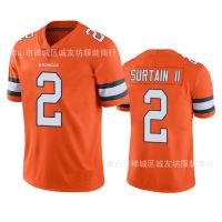 ™✺ NFL Football Jersey Broncos 2 Orange Generation Patrick Surtain II Jersey