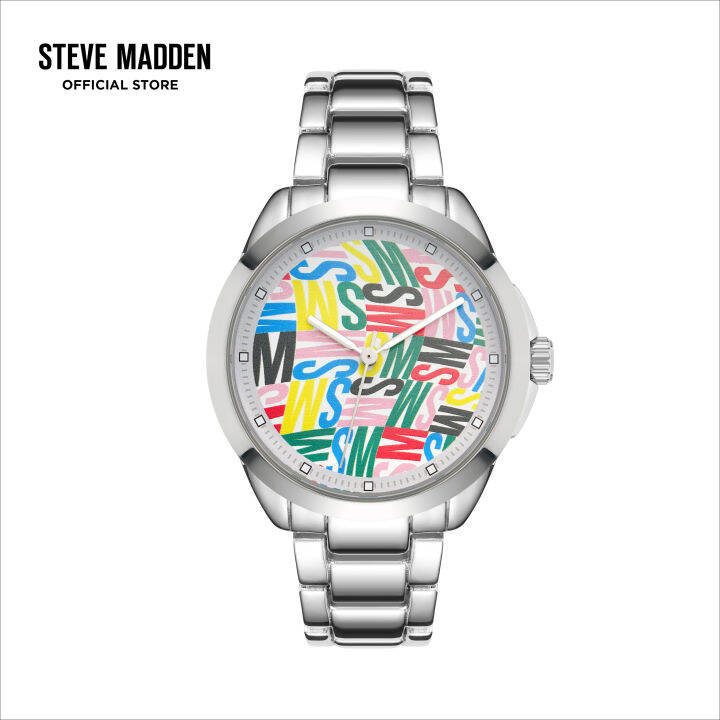 Steve madden silver watch hot sale