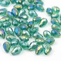 hotx【DT】 6 8mm Austrian Teardrop Beads for making Diy earring necklace Ab Glass Briolette wholesale Z813