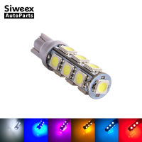 1Pcs T10 W5W 13 SMD 5050 LED 194 168 192 Auto Car Side Marker Light License plate Reading Bulbs Wedge Lamp 6-Colors DC 12V