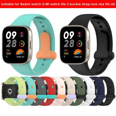 New Silicone Strap For Xiaomi Redmi Watch 3 For Xiaomi Mi Watch Lite 3 Strap Smart Watch Band WristBand Orloge Correa Bracelet Cases Cases