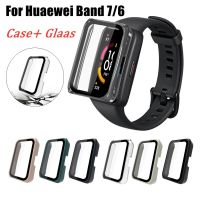 ZZOOI PC Protective Cover For Huawei Honor Band 6 7 Case Protector Frame Shell Glass For Huawei band fit band7 Smart Watch Accessories