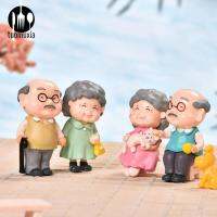 TUOMUXIA ภูมิทัศน์ขนาดเล็ก Figurines ตุ๊กตาสุดสร้างสรรค์แบบทำมือของขวัญแบบวันวาเลนไทน์1คู่รูปปั้นคู่รักรูปปั้นเพชรประดับงานฝีมือสิ่งตกแต่งทรงเค้ก