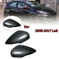 Carbon Fiber Side Wing Mirror Cover Trim Rear View Mirror Covers for Ford Fiesta Mk7 2008 2009 2010 2011 2012 2013-2017