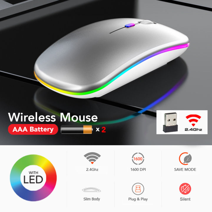 เมาส์-wireless-mouse-2-4ghz-เมาส์ไวเลส-เมาส์ไร้สาย-เมาส์ใส่ถ่าน-เมาส์พกพา-ความไว-800-1200-1600-dpi-มีไฟ-rgb-ปุ่มเงียบ-รับประกันสินค้า-6-เดือน-mobuying