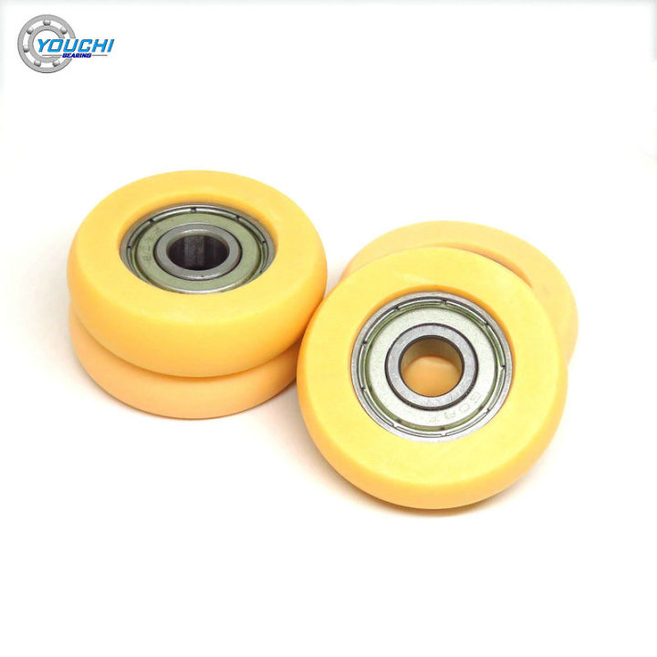 4pcs-od-36mm-rowing-machine-wheel-bsr60836-10-pom-rower-seat-roller-8x36x10mm-plastic-coated-bearing