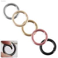 ❦۩ 5 pcs Round Carabiner Spring Snap Clips Hook Keychain Keyring Backpack Buckle 28mm Snap Clips For bag clothes