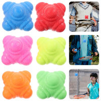 Leetshop 6pcs Agility Balls ลูกปฏิกิริยาหกเหลี่ยมการฝึกลูกปฏิกิริยาลูกบอลออกกำลังกายสำหรับผู้หญิง