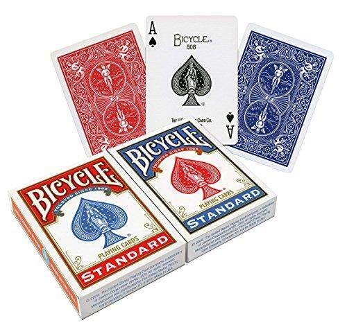 2 Decks Of Bicycle Bee Standard Index Poker Casino Playing Cards 1 Red & 1 Blue 