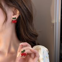 Woodrowo I.j Shop  Christmas Earrings Red Earrings New Earrings Women Bow Pearl Earrings Temperament Christmas Earrings New Year Earrings