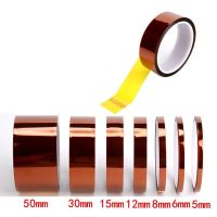 3-30mm Kapton Tape Polyimide Adhesive Insulating Adhesive Tape каптоновый скотч Heat Tape For Board Protection Adhesives Tape