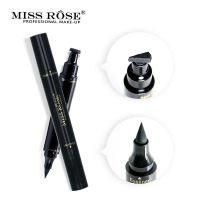 WOOLOVE Miss Rose - 2 in 1 Eyeliner Cat Eye Makeup Cosmetics Liquid Eyeliner Stamp Waterproof Black Pencil Quick Dry Pen