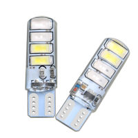 T10 5630 8smd Led รถยนต์หลอดไฟซิลิโคนสองสีกระพริบโคมไฟป้ายทะเบียนความกว้างไฟอุปกรณ์เสริม【fast】